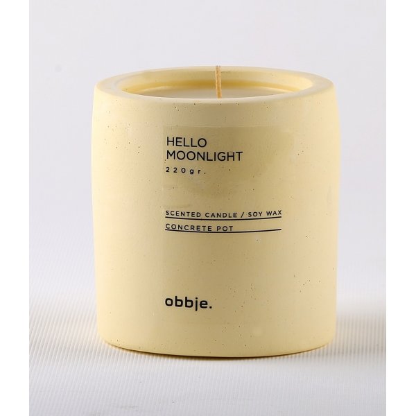 Duftkerze Hello Moonlight groß - Gelb Duftkerze Hello Moonlight groß - Gelb