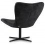 Rot gesprenkelter Designer-Sessel - Dunkelgrau (Samt)