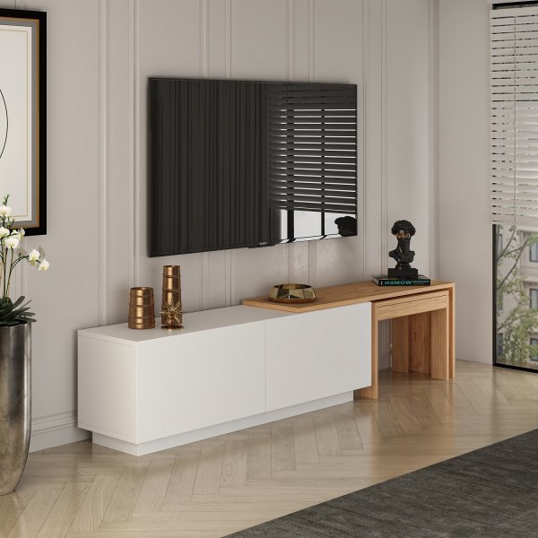 Oslo TV-Stnder - Wei/Kiefer