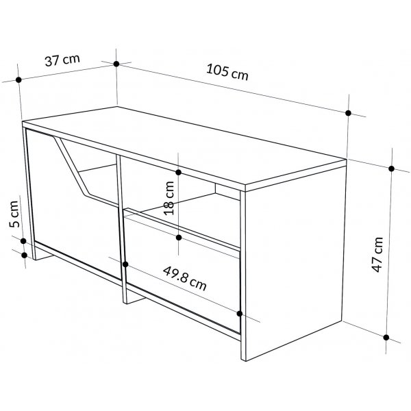 Nexus Flurbank - Grau/Weiß Nexus Flurbank - Grau/Weiß