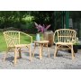 Bali Terrassen Set aus Rattan - Tisch mit 2 Sthlen