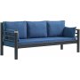 Kappis 3-Sitzer Outdoor-Sofa - Schwarz/Blau