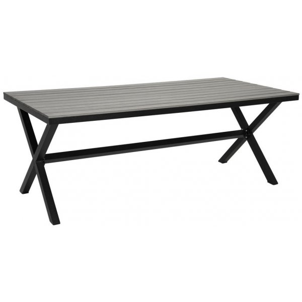 Stokke Esstisch 200x100 cm - Grau/Schwarz