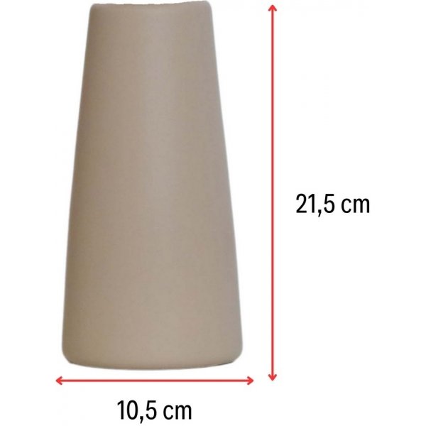Konische Vase - Beige