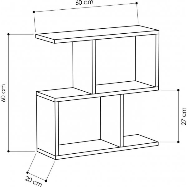 Mania Beistelltisch 60 x 20 cm - Weiß Mania Beistelltisch 60 x 20 cm - Weiß