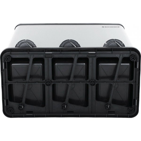 Luan Abfalleimer 54 l - Silber/schwarz Luan Abfalleimer 54 l - Silber/schwarz