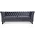 Milton Chesterfield 3-Sitzer Sofa - Grauer Samt + Mbelpflegeset fr Textilien