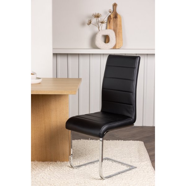 Tempo Esszimmerstuhl - Schwarzes PU Tempo Esszimmerstuhl - Schwarzes PU