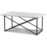 Terrazzo Couchtisch 110x60 cm - Cosmos Terrazzo & Untergestell Paladium Schwarz Terrazzo Couchtisch 110x60 cm - Cosmos Terrazzo & Untergestell Paladium Schwarz
