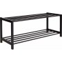 Atna schwarzes Schuhregal 80 cm + Fleckentferner fr Mbel