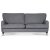 Howard Watford Deluxe 3-Sitzer-Sofa aus grauem Stoff