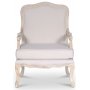 Sessel Cholet - Antik-Finish / Leinen