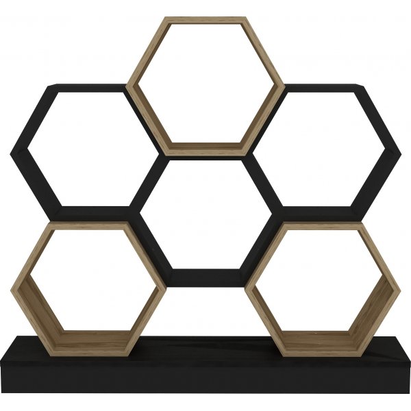 Cicek B�cherregal - Schwarz/Eiche