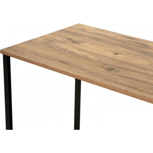 Twin-Schreibtisch - Kiefer/Schwarz