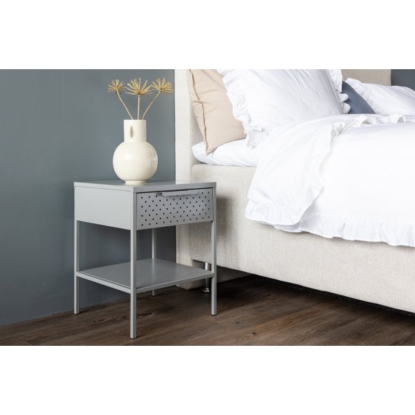 Sacramento Nachttisch - Hellgrau