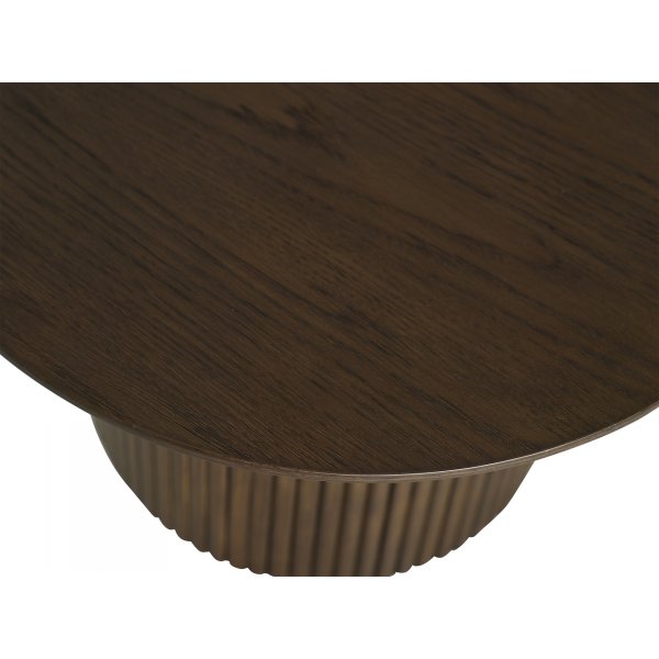 Scarlett Couchtisch 60 cm - Braun lackierte Eiche