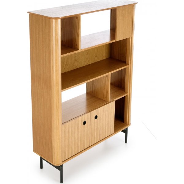 Giga B�cherregal 117 cm - Eiche/schwarz