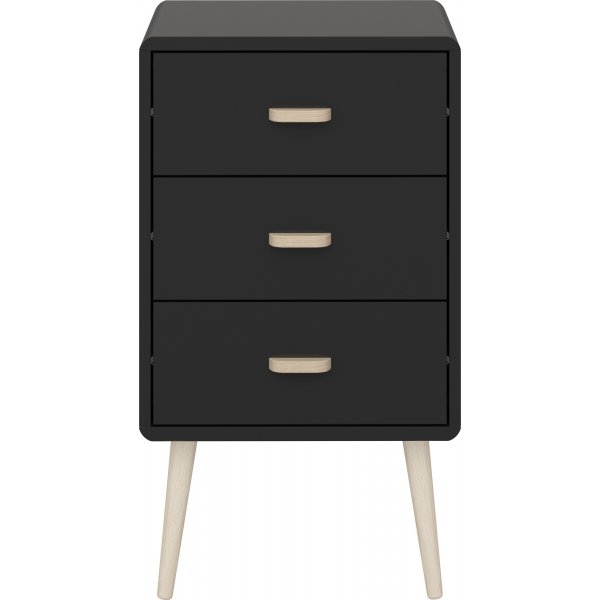 Mino Nachttisch - Schwarz