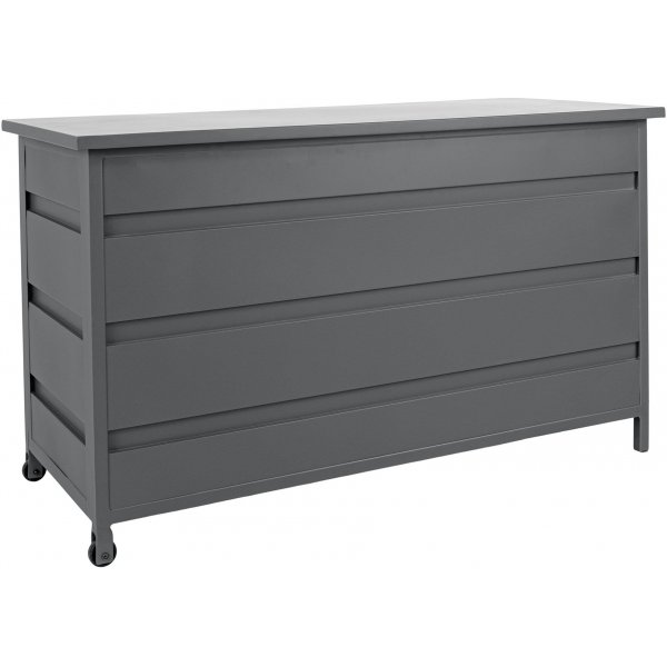 Cassis Kissenbox 130 x 60 cm 450 Liter - Graues Aluminium Cassis Kissenbox 130 x 60 cm 450 Liter - Graues Aluminium