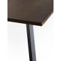 Langer Esstisch Freddy fr 10 Personen aus braun gelter Eiche mit schwarzen Metallbeinen - 240 x 95 cm