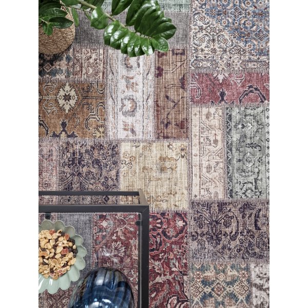 Patchwork-Patchwork-Teppich Mehrfarbig