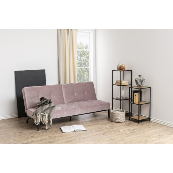 Seaford Bcherregal 35x119 cm - Eiche/schwarz