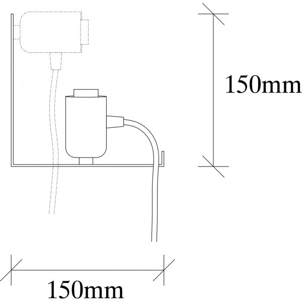 Tokyo Wandleuchte 501 - Schwarz