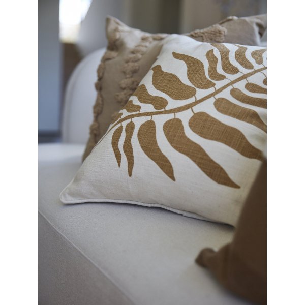 Flacher Kissenbezug 45 x 45 cm - Eiskaffee