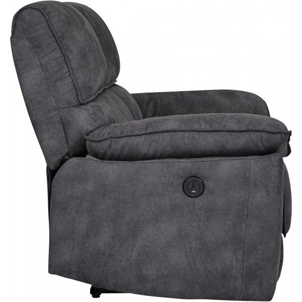 Sofa 2-Sitzer elektrisch verstellbarer Liegesessel - Grau