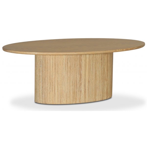 Ovaler Couchtisch Nova 125 cm - Whitewash