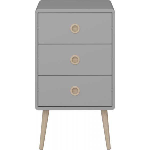 Softline Nachttisch 3 - Grau