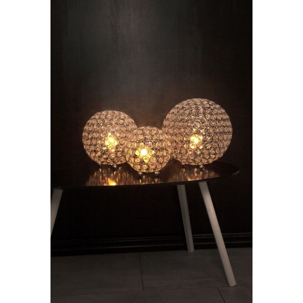 Bling Tischlampe - Chrom/klar Bling Tischlampe - Chrom/klar