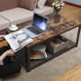 Anders Couchtisch 106,2 x 60,2 cm - Braun/Schwarz