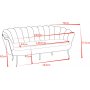 Monaco 3-Sitzer Sofa - Beige/Chrom + Textilreinigung fr Mbel