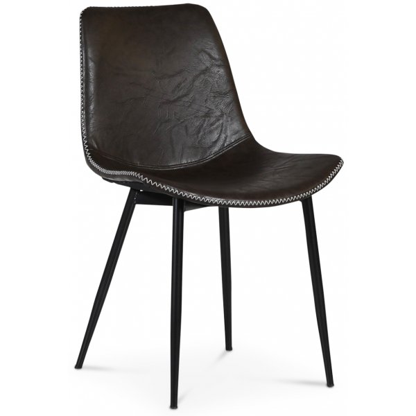 Madrid Stuhl - Dukelbraunes Vintage