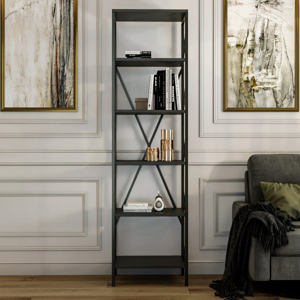 Catal B�cherregal - Anthrazit/Schwarz