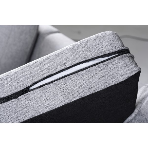 Sofa mit Wende-Diwan grau 283 cm Sofa mit Wende-Diwan grau 283 cm