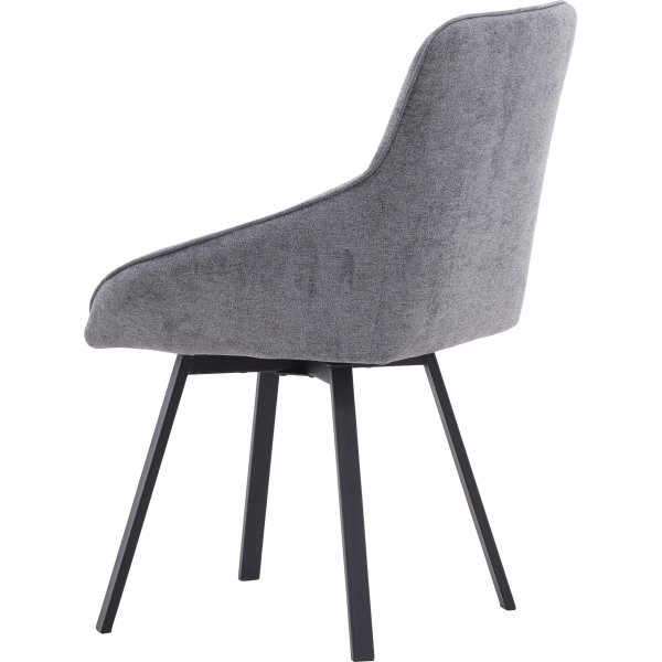 Rosie Esszimmerstuhl - Grau/Schwarz