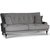 Adena 2-Sitzer-Sofa aus grauem Samt