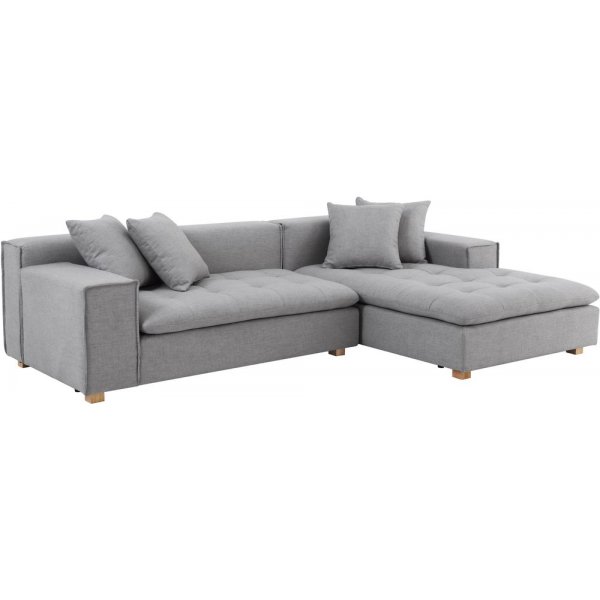 Sofa mit Diwan-Graustoff - Sake