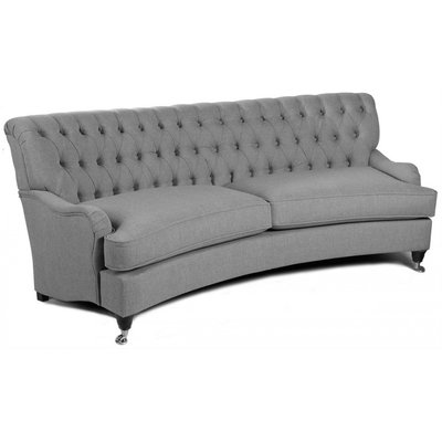 Howard Hamilton Oxford 4-Sitzer gebogenes Sofa Modell - Hellgrau