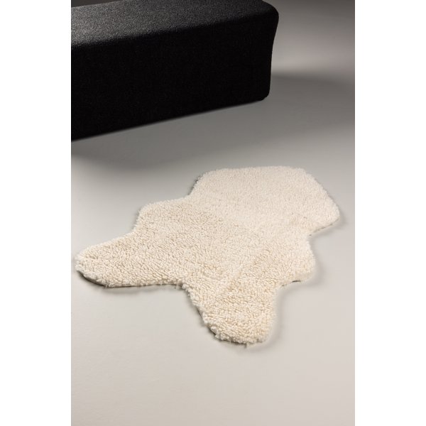 Plaid Katy 60x90 cm - Weißes Schaffellimitat Plaid Katy 60x90 cm - Weißes Schaffellimitat