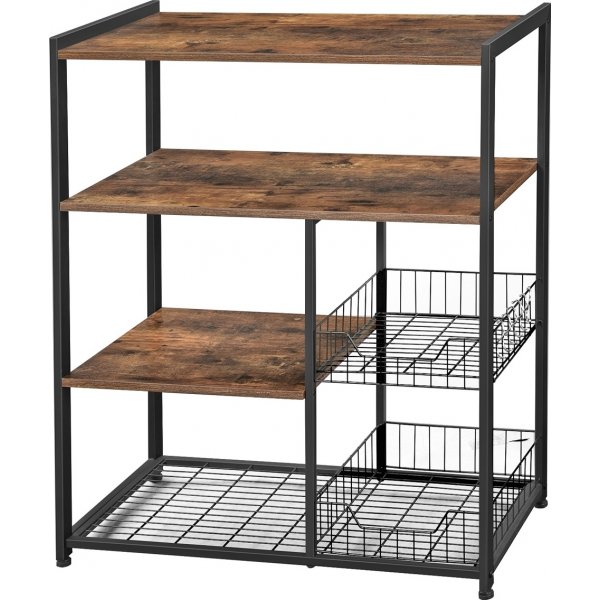 Collin Kchenregal - Braun/Schwarz