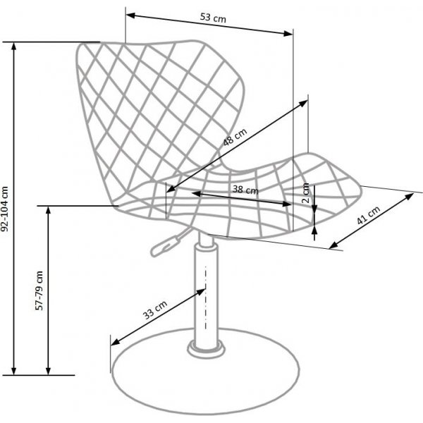 Barhocker Albana - Wei/Grau