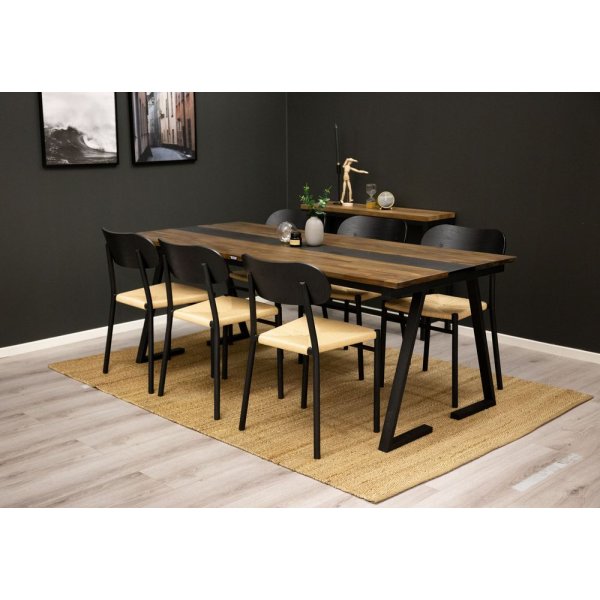 Flickenteppich Jasper - Naturfarbene Jute