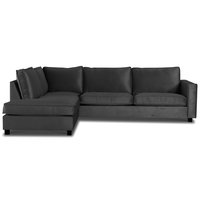 Brandy Loungesofa XL offener Abschluss links - dunkelgrau (Samt) Brandy Loungesofa XL offener Abschluss links - dunkelgrau (Samt)