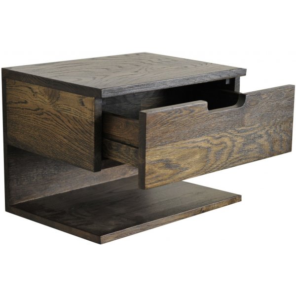 Frikk Nachttischwand - Braun lackiert