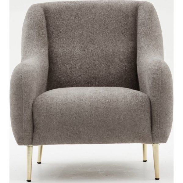 Sessel Simena - Grau/Gold Sessel Simena - Grau/Gold