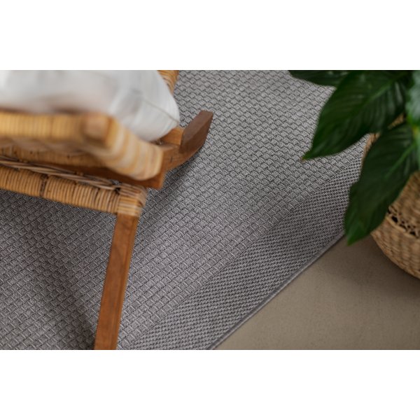 Miami flach gewebter Teppich Grau Miami flach gewebter Teppich Grau