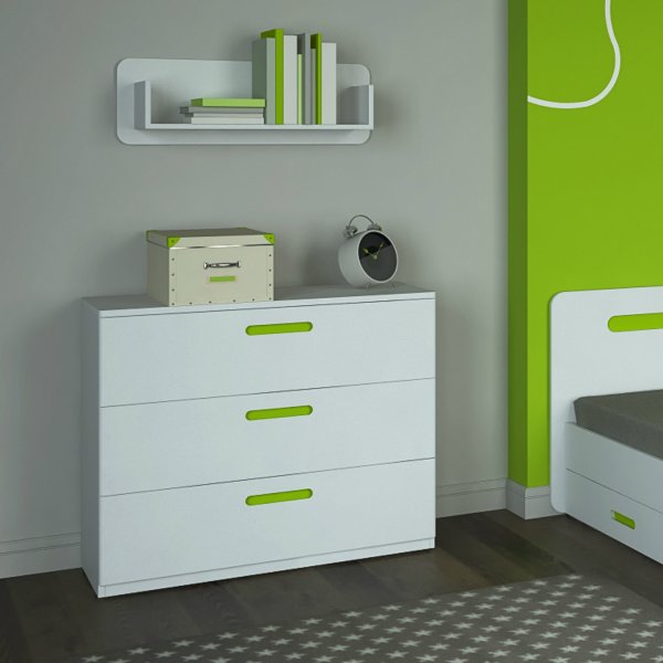 Tanja Kommode 3 - Wei�